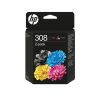 HP 6L6S6UE 2-Pack HP 308 Black/Tri-Color оригинална мастилена касета (черен, циан, магента, жълт)
