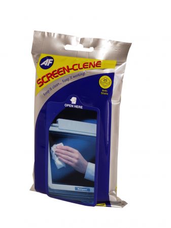 Навлажнени почистващи кърпи за смартфони таблети в пакет SCR025P