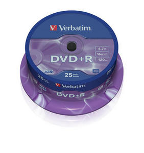 Verbatim DVD R 4.7GB шпиндел (25) (43500)