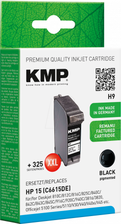 C6615D, HP15 Съвместима мастилена касета (черна)