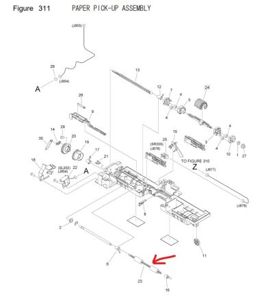 Извличаща ролка за Canon IR2425 ( FL0-0695) OEM