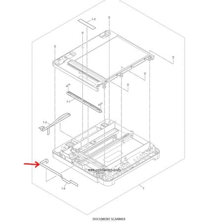 Лентов кабел за Brother DCP-B7500, MFC L2750 (D009GC001) OEM