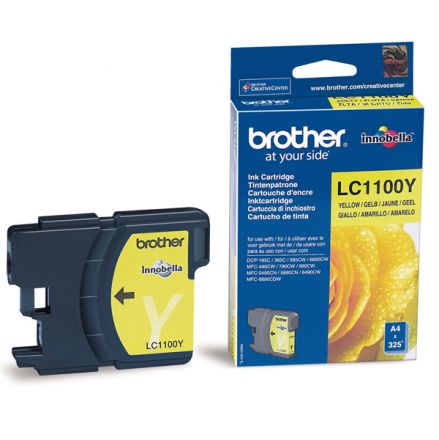 Brother LC1100Y Оригинална мастилена касета (жълта)