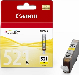 Canon CLI-521Y Оригинална мастилена касета (жълта)