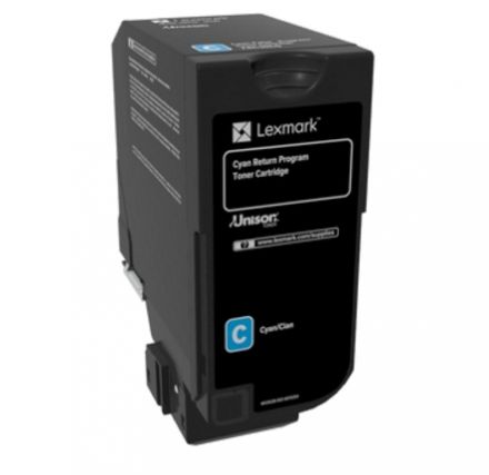 Lexmark 74C20C0 оригинална тонер касета (циан)