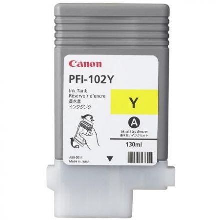 Canon PFI-102Y оригинална мастилена касета (жълт)