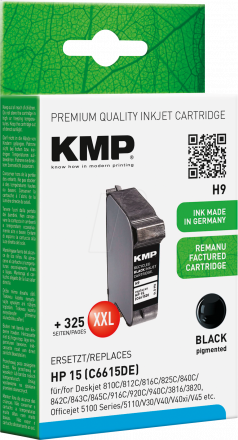 C6615D, HP15 Съвместима мастилена касета (черна)