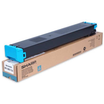 Sharp оригинална тонер касета MX-36GTCA (циан)