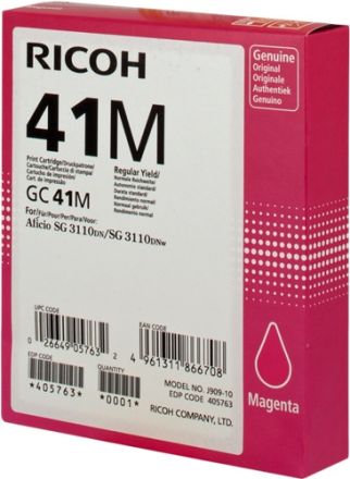 Ricoh GC41M оригинална мастилена гел касета (магента)