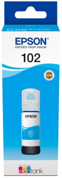 Epson 102 EcoTank Оригинално мастило (циан)